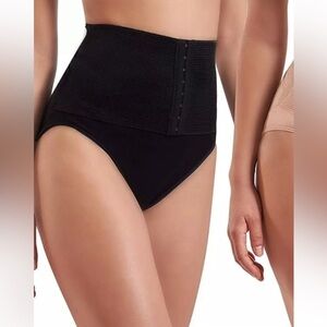 New Skinnygirl Sz Small Black Seamless Shaping Waist Cincher Briefs Panties!!